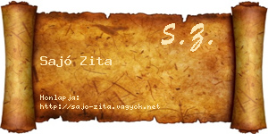 Sajó Zita névjegykártya