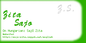 zita sajo business card